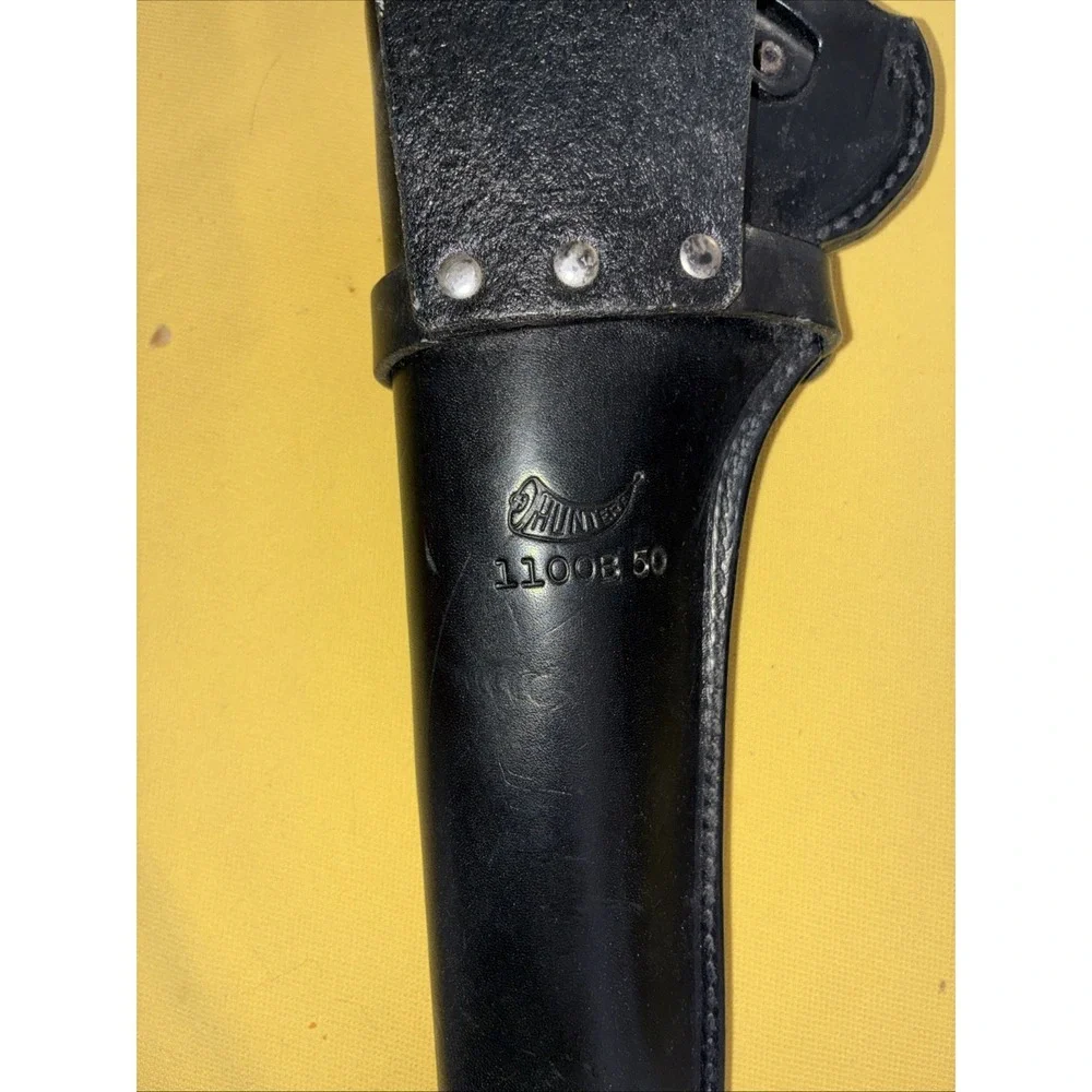 Vintage Hunter 1100B 50 Genuine Leather Gun Pistol Holster Black Right Hand 11